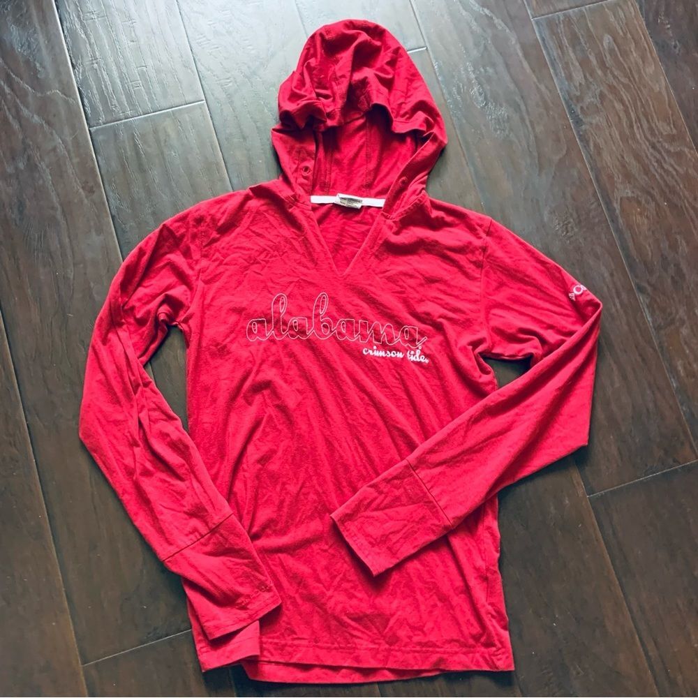 Columbia Alabama Crimson Tide ‘Bama’ Football Women's Hooded Long-Sleeve Top